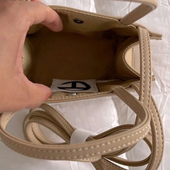 Telfar Small Cream Shopping Bag - Picture 3 of 4